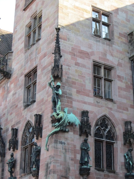 Slaying the Dragon on the Rathaus.JPG